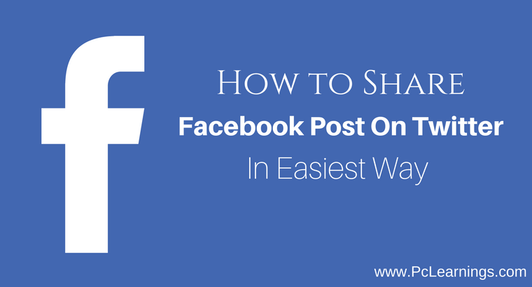 Share Facebook Posts On Twitter